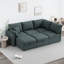 Canapé modulaire rembourré avec repose-pieds 5 pièces Nourelta-973203242
