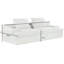 4 places en mousse complète, revêtement en velours côtelé, ergonomique et spacieux, large, velours côtelé sans assemblage, design,