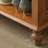 Brown Solid Wood Shoe Storage Bench