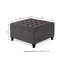  Grande table basse avec repose-pieds capitonné avec garniture cloutée, gris foncé-1272368566-1272368571
