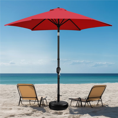 Spirica 95" H Push-Button Tilt Market Umbrella