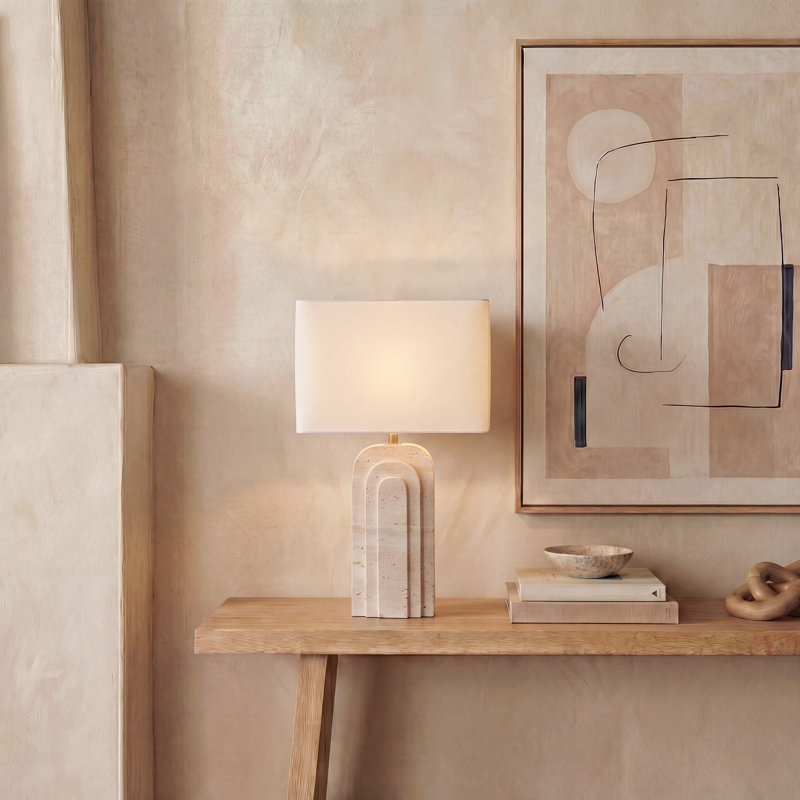 Rodrick Travertine Table Lamp