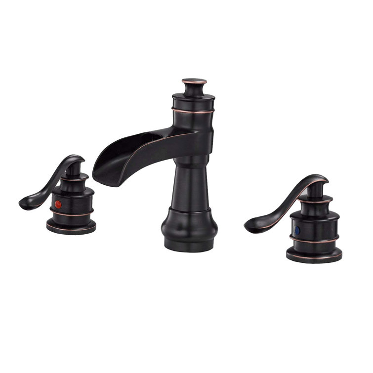 Greenspring 8 In. Waterfall Widespread 2-handle Bathroom Faucet 