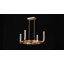 Del Mar 4-Light LED Chandelier in Warm Brass by Breegan Jane
