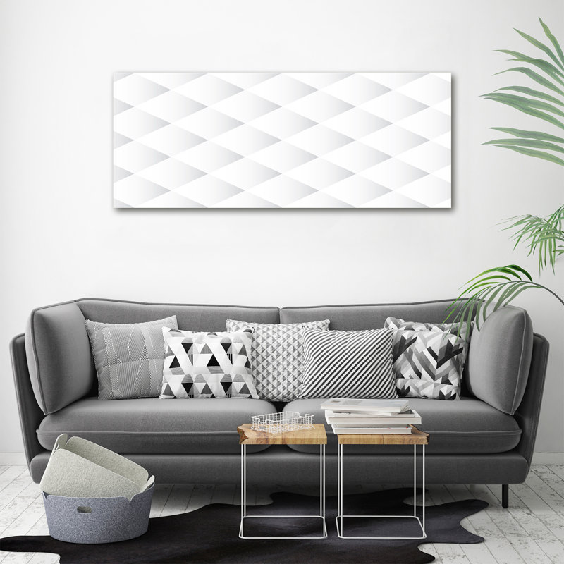 Squares Background - Print, Canvas, 50cm H x 125cm W x 2cm D