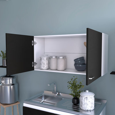 Armoire murale 2 portes Carbon Espresso