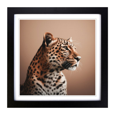 Leopard Minimalism - Framed Print