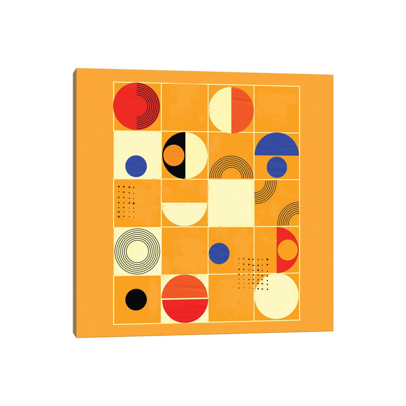 Mid Century Abstract III by Show Me Mars - Gallery-Wrapped Canvas Giclée on Canvas, 30.48 cm H x 30.48 cm W, Canvas