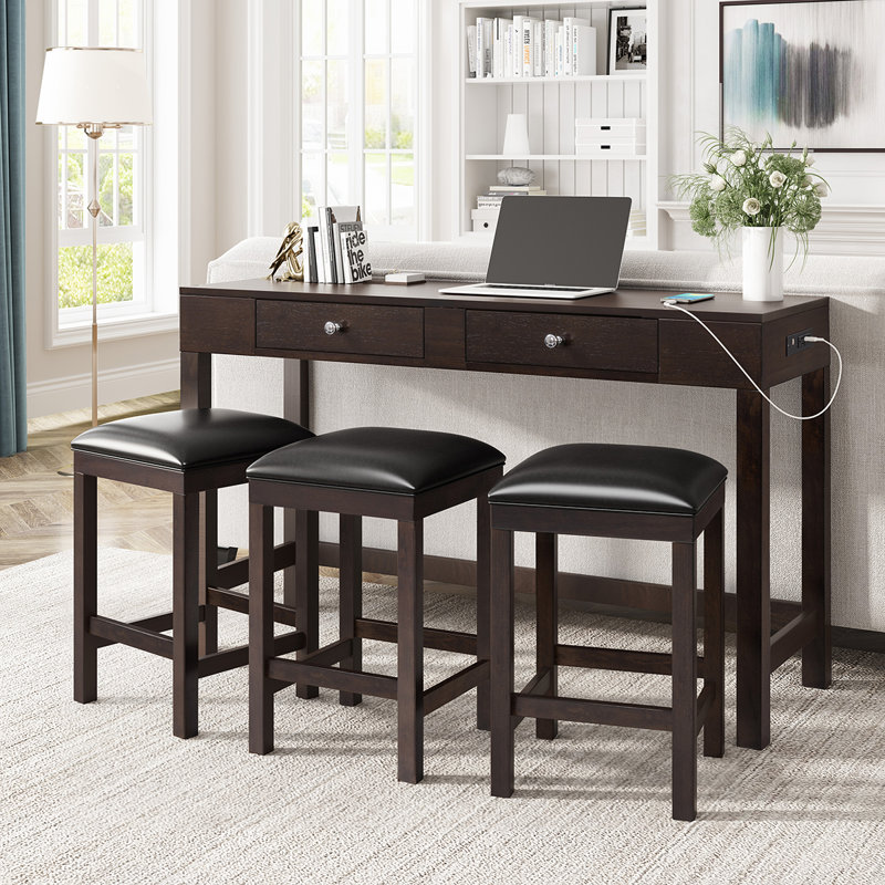 Ensemble de console et tabouret 58 po