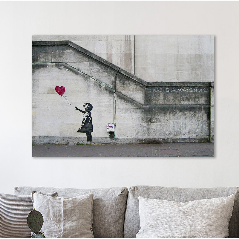There Is Always Hope by Banksy - Wrapped Canvas Print, 41 cm H x 61 cm W x 4 cm D