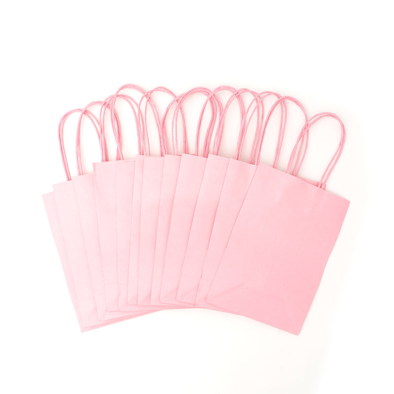 Sac jetable en papier, Rose