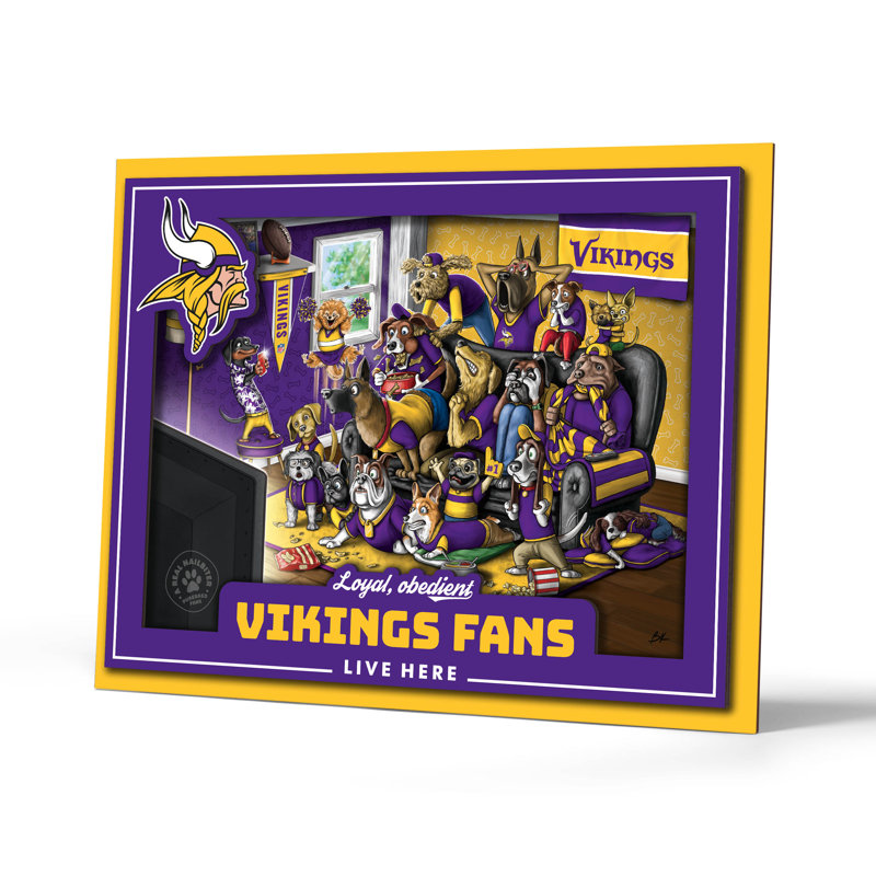  NFL Minnesota Vikings Purebred Fans, art mural, Vikings du Minnesota