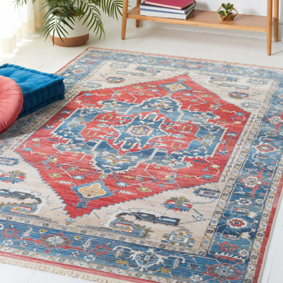 Tapis rouge / bleu Powe