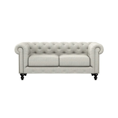 Canapé Chesterfield à accoudoirs roulés 72 po Etheredge