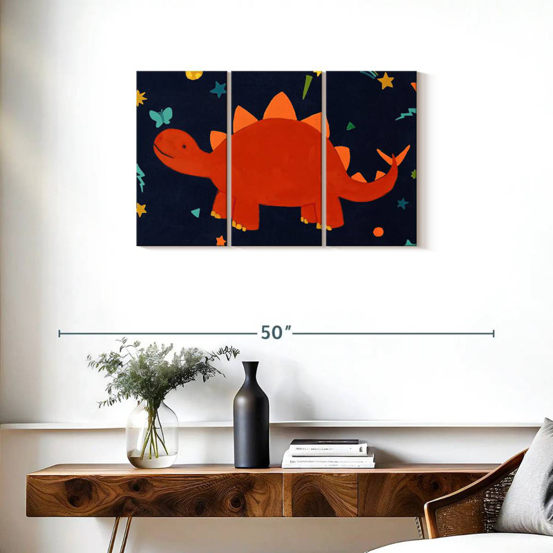 Brampt Starry Dinos I, 20" H x 33" W