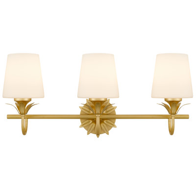 Dorothea 3-Light Gold Leaf Vanity Light