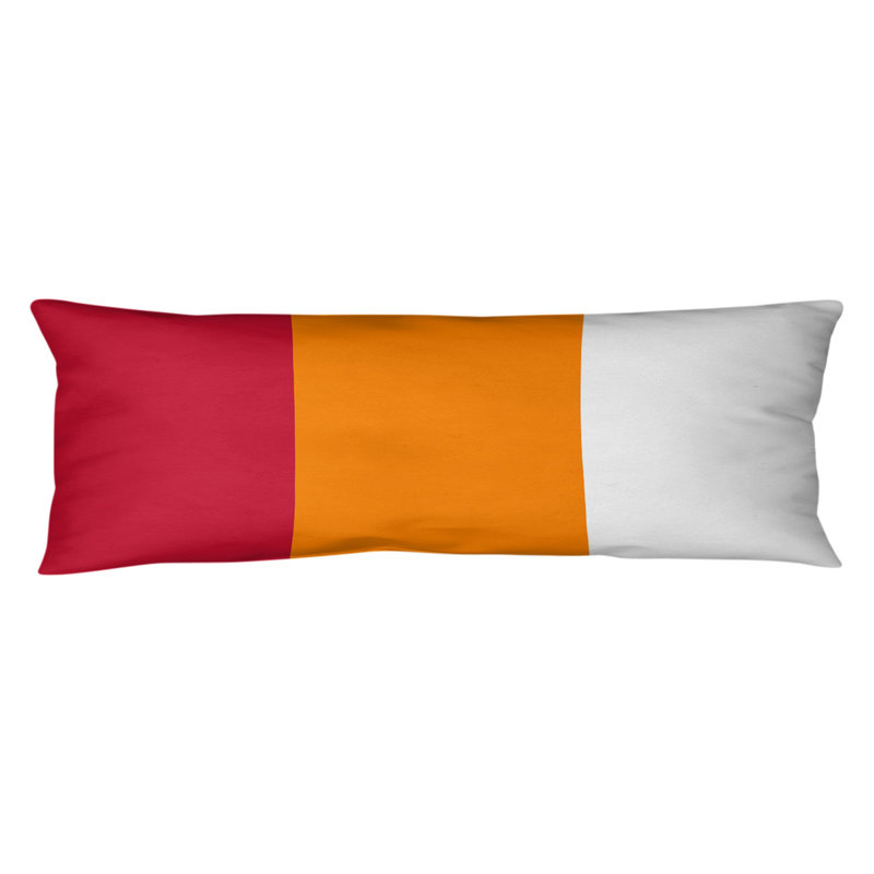 Polyester Medium Pillow, Orange, Tampa Bay Football 
