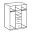 Alloway 3 Door Manufactured Wood Wardrobe