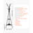 Coat Rack Freestanding Coats Rack Stand With 2 Shelves & 6 Hooks