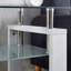Table d'appoint en verre transparent, table de bout au design moderne-1015068619