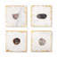Ensemble de sous-verres en marbre 4 pièces