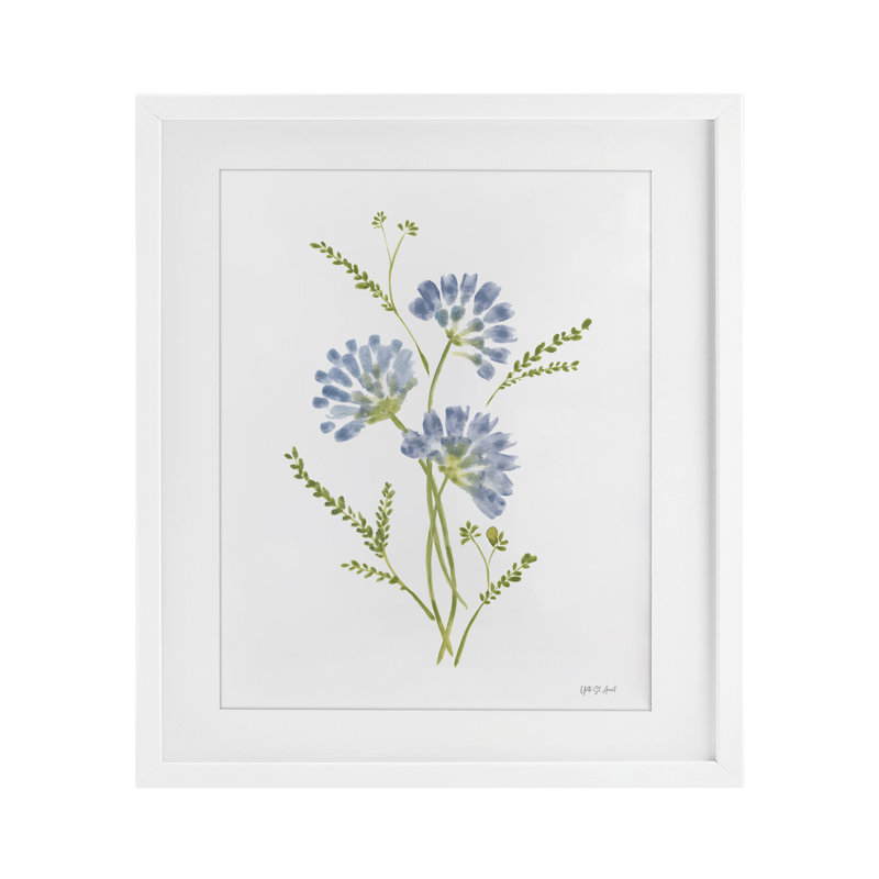 «Cornflower Herb Bundle», reproduction encadrée sous verre, design par Yvette St. Amant, H 16 po x l 13 po