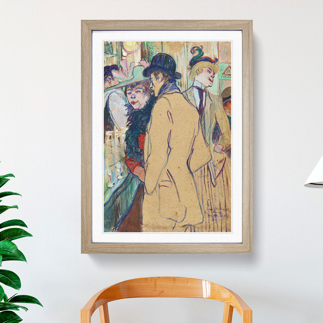 Alfred la Guigne by Henri de Toulouse-Lautrec - Picture Frame Painting