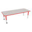 Table d'activités préscolaire rectangulaire à hauteur réglable avec roulettes-50509296-50509289-50509294