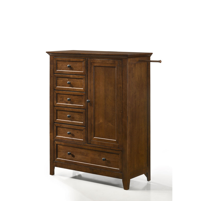 Commode combinée 6 tiroirs en bois massif l 42 po Bletsoe