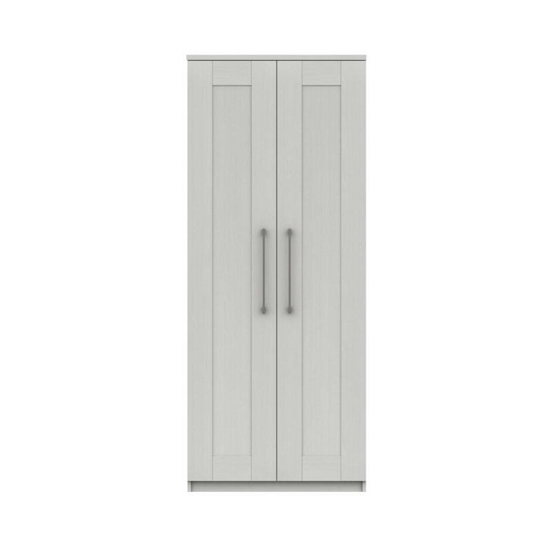 Alishma 2 Door Manufactured Wood Wardrobe, White