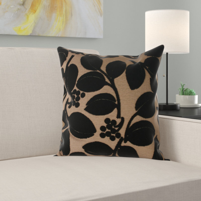 Hutchinson Geometric Square Pillow Cover, Chocolate, 45 x 45cm