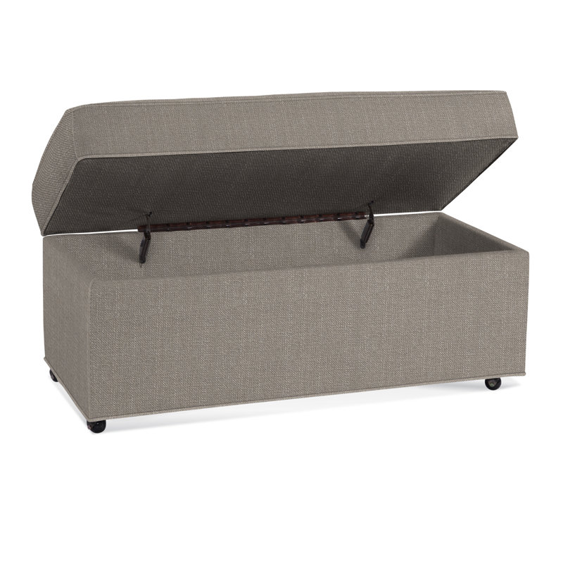 Upholstered Ottoman, Stone Crypton Performance; 0884-83