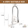 Willow 1.8 Flow Pull Down Sprayer Kitchen Faucet with Infrared Sensor Induction Function and Deck Plate