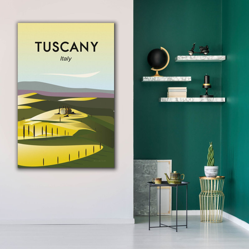 Toile épique Graffiti «Tuscany» par Omar Escalante, 40 po x 60 po