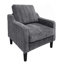 Chaise d'appoint confortable et de soutien avec coussin rembourré épais, idéale pour la détente et les intérieurs modernes-1752053912