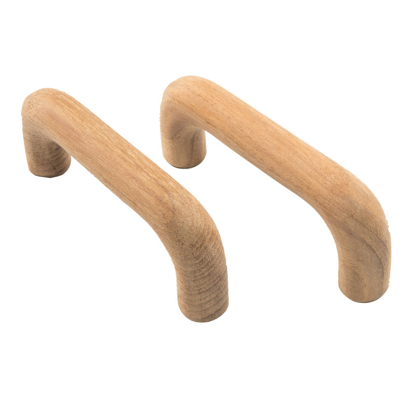 2 Pack Teak Handle Drawer Pull