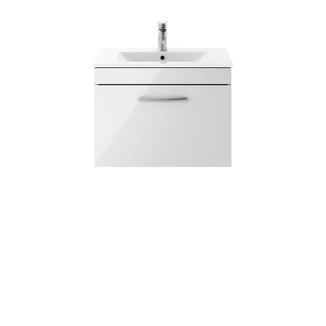 Athena 605mm Single Bathroom Vanity with Integrated Ceramic Basin