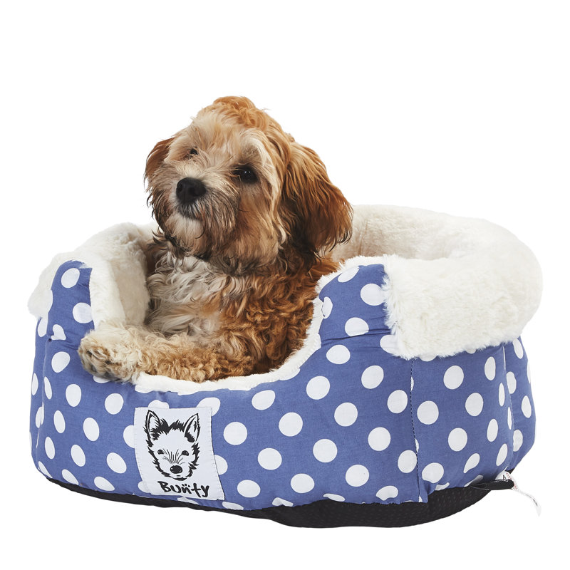 Aryana Fleece Pet Bed, Blue, Large (60cm W x 60cm D)