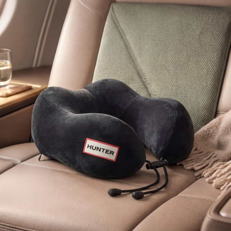 Hunter Ellis Contour Travel Neck Pillow, Black