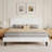 Velvet Upholstered Platform Bed Headboard and footboard with soft-padded vertical channel quilting-759721669-759721670