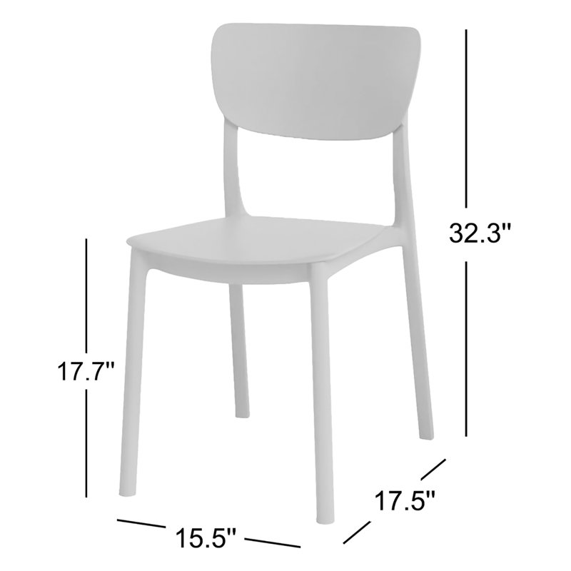 Chaise d'appoint de salle à manger Farrah, Rouge