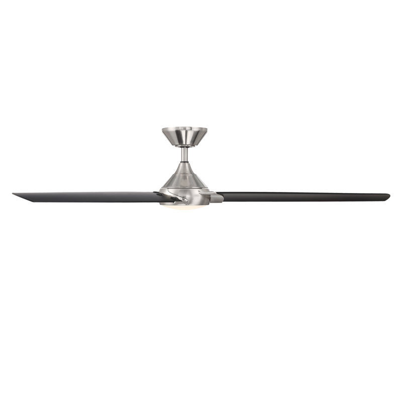 60'' Ceiling Fan with LED Lights, Brushed Nickel