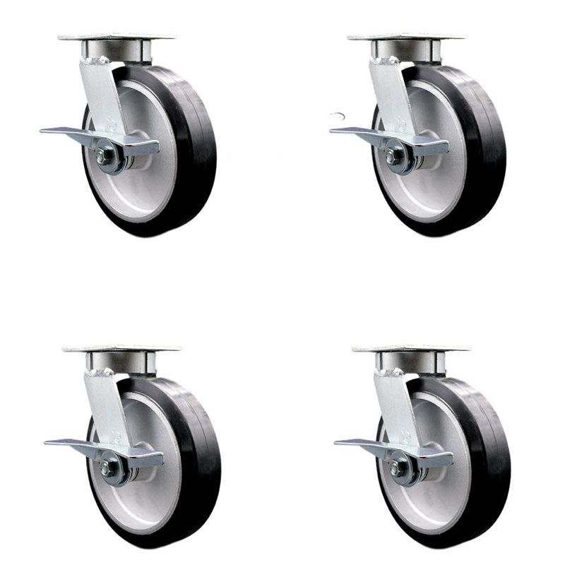 Roulettes en aluminium Kingpinless