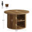 Table basse ronde 31,5 "avec Storge, petite table centrale pour le salon
