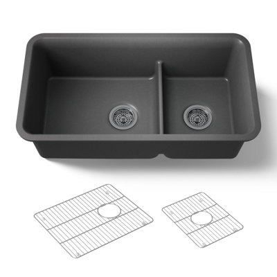 Cairn Smart Divide 33-1/2" Undermount Kitchen Sink