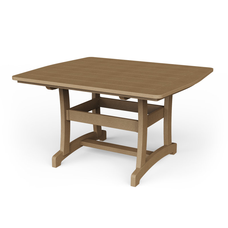 Table de salle à manger Stella, Bois patiné, H 30 po x l 53 po x P 45 po