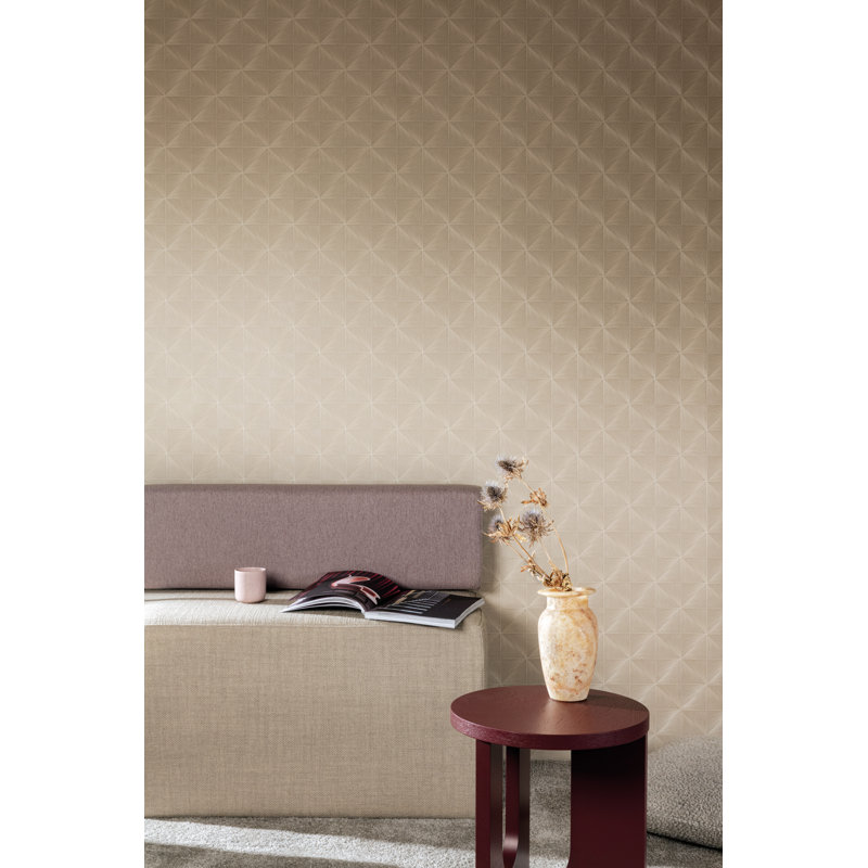 Papier peint à motif de losanges, Gris