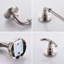 Ensemble de quincaillerie de salle de bain 4 pièces en nickel brossé 24 po-116430246