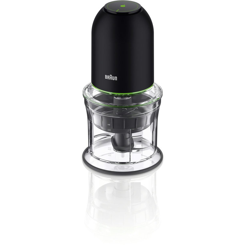 Compact Black and Clear Variable Speed Mini Food Processor