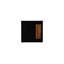Slant Side Table, Natural/Black